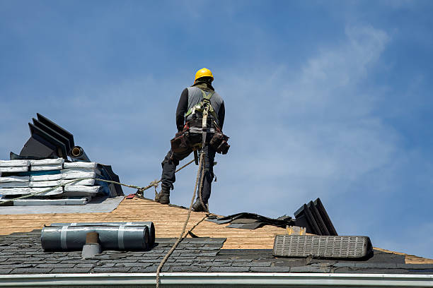 Professional Gutter Installation technician working in Walkerton, VA